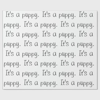 「子犬だ」 ラッピングペーパー