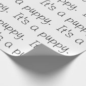 「子犬だ」 ラッピングペーパー (角)