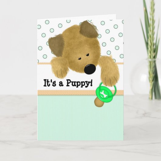 子犬だ！ 案内状 (正面)