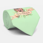 子犬とクリスマスネクタイ ネクタイ (ロール)