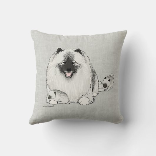 子犬とケシャーン クッション (裏面)