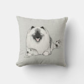 子犬とケシャーン クッション (正面)