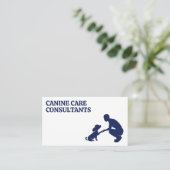 子犬とトレーナー 名刺 (スタンド正面)