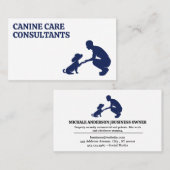 子犬とトレーナー 名刺 (正面/裏面)