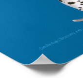 子犬とバラキッズルームパーソナライズされたポスター ポスター (角)