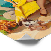 子犬と友達になるピンナップ ポスター (角)