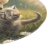 子犬と子猫 カッティングボード (角)