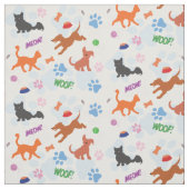 子犬と子猫 ファブリック (見本)