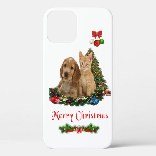 子犬と子猫iPhone 12ケース Case-Mate iPhoneケース (裏面)