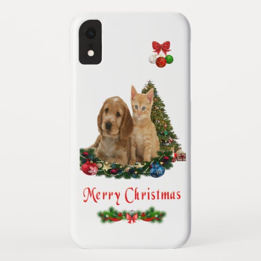 子犬と子猫iPhone XRケース Case-Mate iPhoneケース (裏面)