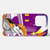 子犬と望遠鏡を城に Case-Mate iPhoneケース (裏面 (横))