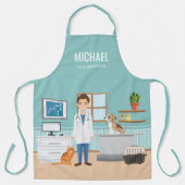 子犬と猫の獣医ブルーベットクリニック エプロン (正面)