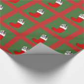 子犬と靴下 ラッピングペーパー (角)