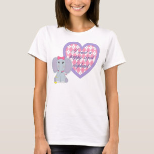 子犬によって大きさで分類される象 Tシャツ