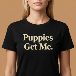 子犬に癒される Tシャツ