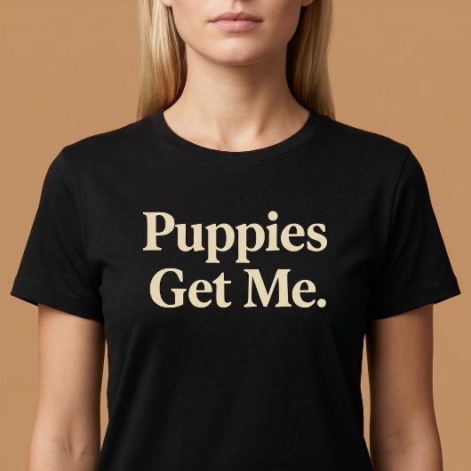 子犬に癒される Tシャツ