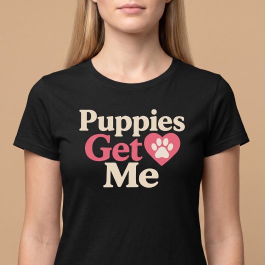 子犬に癒される Tシャツ