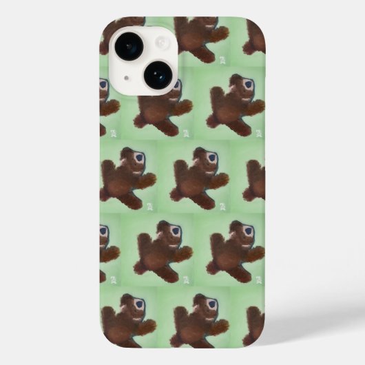 子犬のぬいぐるみ Case-Mate iPhoneケース (裏面)