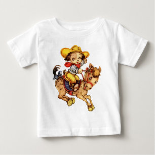 子犬のカウボーイ ベビーTシャツ