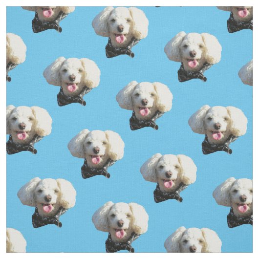 子犬のカスタム写真パターン ファブリック (見本)
