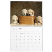 子犬のカレンダー カレンダー (2月 2027)