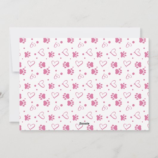 子犬のキスバレンタインカスタムウィッシュPet犬の写真 シーズンカード (裏面)