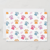 子犬のキスバレンタインデーペット子犬の写真 シーズンカード (裏面)