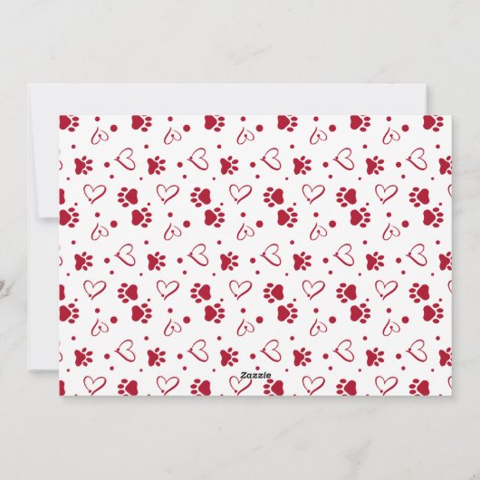 子犬のキスバレンタイン願い子犬の写真 シーズンカード (裏面)