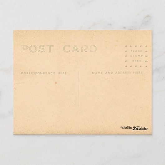 子犬のキス – はがき (裏面)