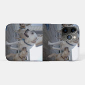 子犬のキス:クリーム色のラブラドール家族の愛、 Case-Mate iPhoneケース (裏面(横))