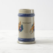 子犬のクリスマスのペンブローク ビールジョッキ (中央)