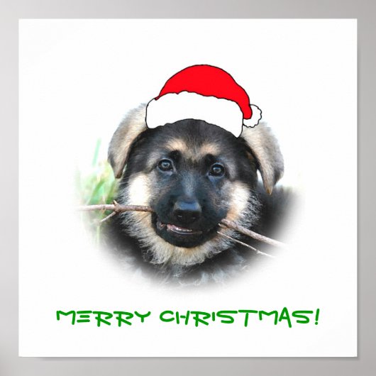 子犬のクリスマスのポスター ポスター (正面)