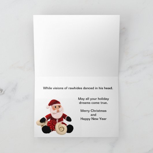 子犬のクリスマスの夢 シーズンカード (内部)