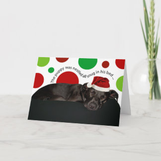 子犬のクリスマスの夢 シーズンカード
