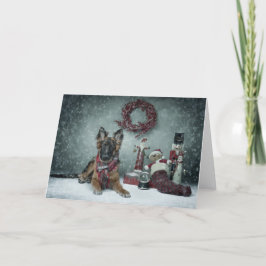 子犬のクリスマスカード シーズンカード