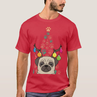 子犬のクリスマスヴィンテージ Tシャツ