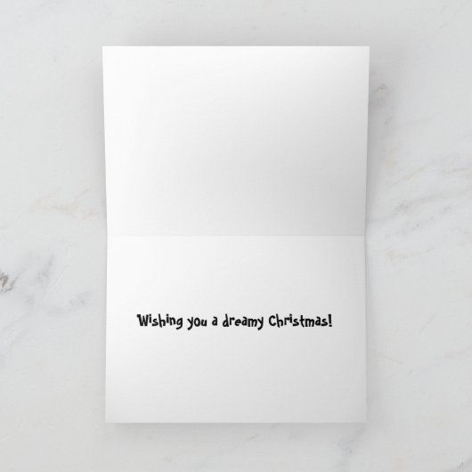 子犬のクリスマス シーズンカード (内部)