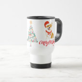子犬のクリスマス トラベルマグ (正面右)