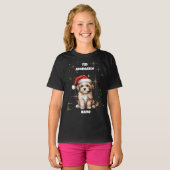 子犬のクリスマスTシャツ Tシャツ (正面フル)