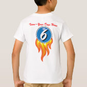 子犬のコップのClassic_Team "あなたの犬の名前" Tシャツ (裏面)