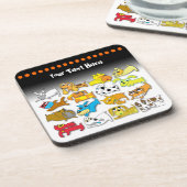 子犬のコルクのコースター コースター (左側)