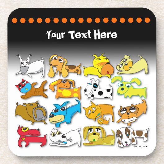 子犬のコルクのコースター コースター (正面)