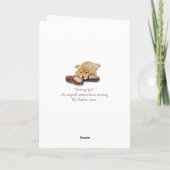 子犬のゴールデン・リトリーバー・恋しく思サッド・ドッグ カード (裏面)