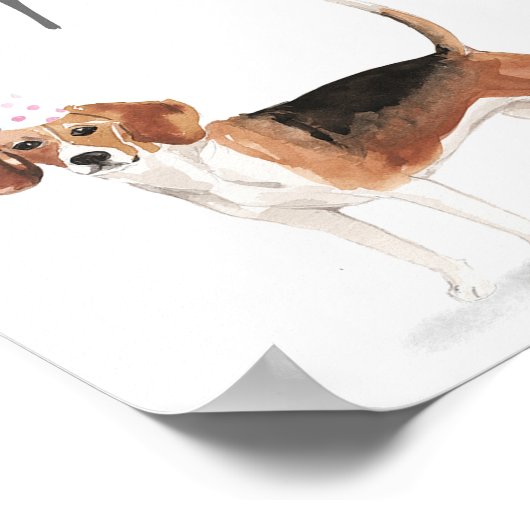 子犬のサインをパワティに採用しよう ポスター (角)