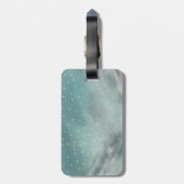 子犬のスキー休暇 ラゲッジタグ (裏面縦)