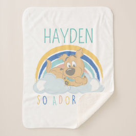 子犬のスクービードゥー"非常に愛らしい" シェルパブランケット