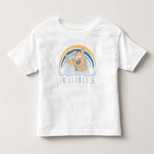 子犬のスクービードゥー"非常に愛らしい" トドラーTシャツ (正面)