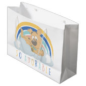 子犬のスクービードゥー"非常に愛らしい" ラージペーパーバッグ (正面アングル)