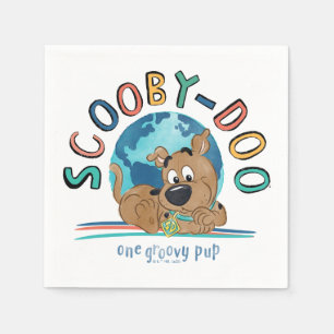 子犬のスクービードゥー「1つのグルービーアップ」 スタンダードカクテルナプキン