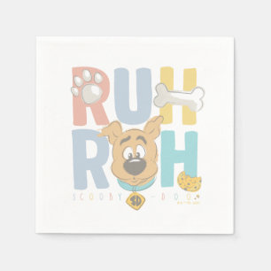 子犬のスクービードゥー"Ruh Roh" スタンダードカクテルナプキン